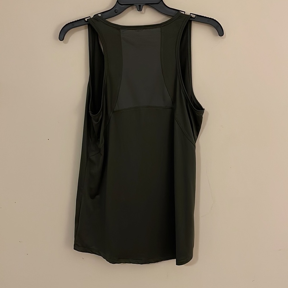 Army green workout tank - Picture 3 of 4